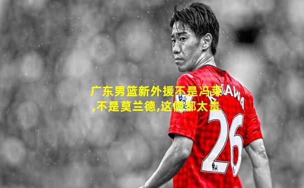 广东男篮新外援不是冯莱,不是莫兰德,这俩都太贵