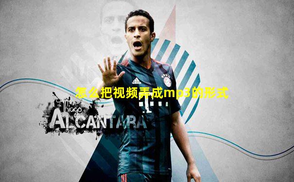 怎么把视频弄成mp3的形式