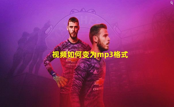 视频如何变为mp3格式