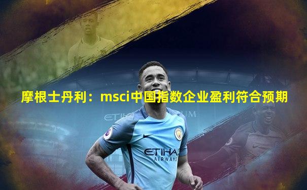摩根士丹利：msci中国指数企业盈利符合预期