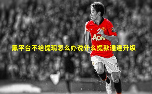黑平台不给提现怎么办说什么提款通道升级